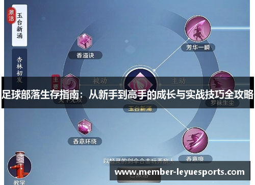 足球部落生存指南:从新手到高手的成长与实战技巧全攻略 足球部落生存指南:从新手到高手的成长与实战技巧全攻略