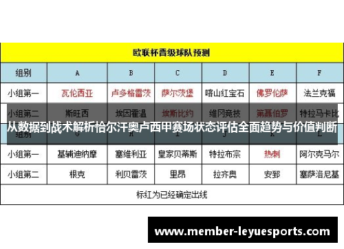 从数据到战术解析恰尔汗奥卢西甲赛场状态评估全面趋势与价值判断